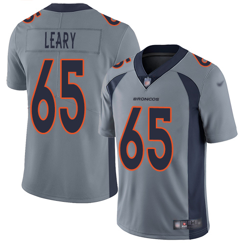 Men Denver Broncos #65 Ronald Leary Limited Silver Inverted Legend Football NFL Jersey->denver broncos->NFL Jersey